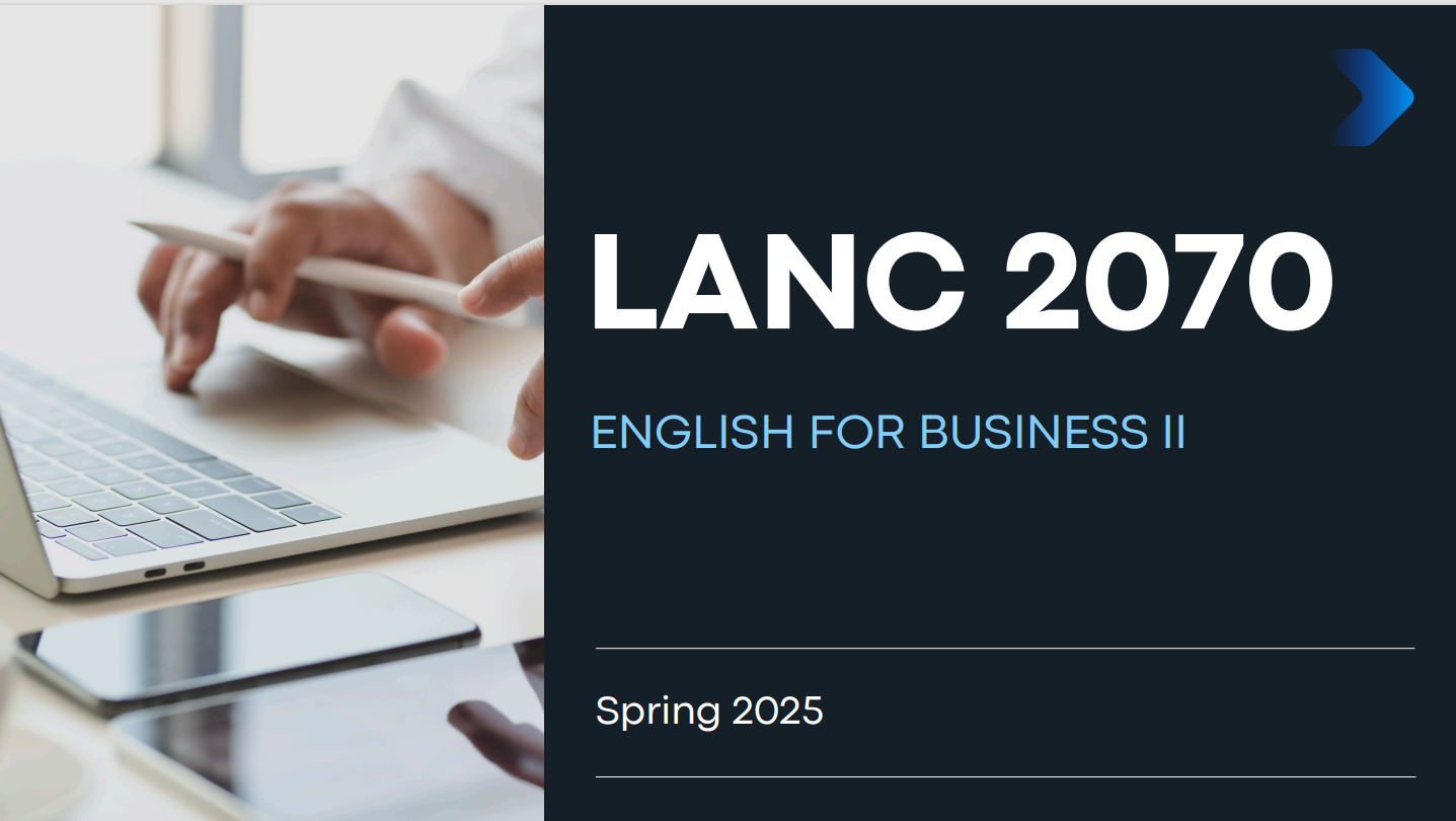 Course Image LANC2070 : English for Business 2_Fall25